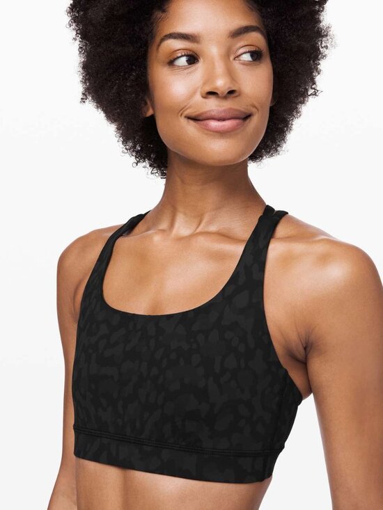 lululemon athletica Other - Lululemon Energy Bra Size 6 Formation Camo Deep Coal Multi W2AAJS Sports